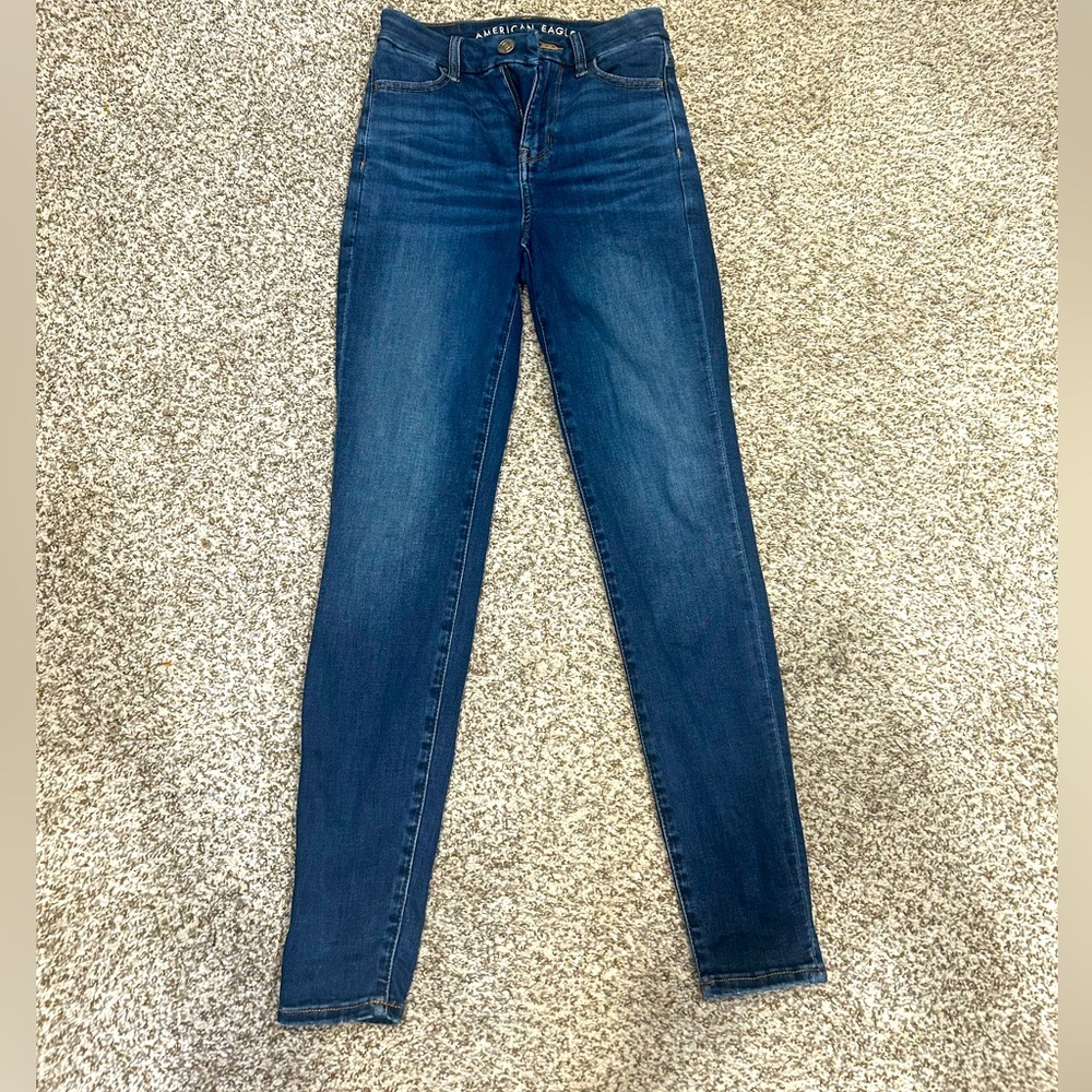 American Eagle Next Level Stretch, Curvy High Rise Jegging. Size 00 regular